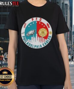 Philadelphia Eagles Ladies Tee featuring skyline design, perfect for game day and showing team spirit.