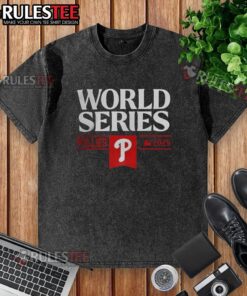 Alt Text: Good Philadelphia Phillies baseball World Series MLB 2025 washed t-shirt, featuring team logo and vintage style design.