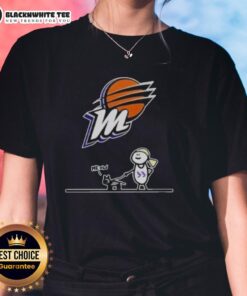 Good Phoenix Mercury Meow Ladies Tee featuring a stylish design for fans of women's basketball and the Phoenix Mercury.