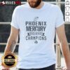 Good Phoenix Mercury WNBA Champions 2025 T-Shirt featuring vibrant team colors and logo, perfect for fans celebrating the victory.
