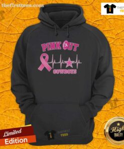 Good Pink Out Breast Cancer Heartbeat Dallas Cowboys Hoodie, featuring a stylish design in support of breast cancer awareness.