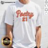 Good Poetry 21 Syracuse Orange Men's Basketball T-Shirt featuring vibrant team colors and logo for fans and players.