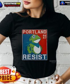 Good Portland Frog 86-47 Ladies Tee featuring a stylish frog design, perfect for casual wear and frog lovers.