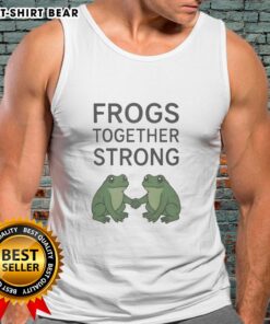 Good Portland Frogs Together Strong tank top featuring a vibrant frog design, perfect for casual summer wear.
