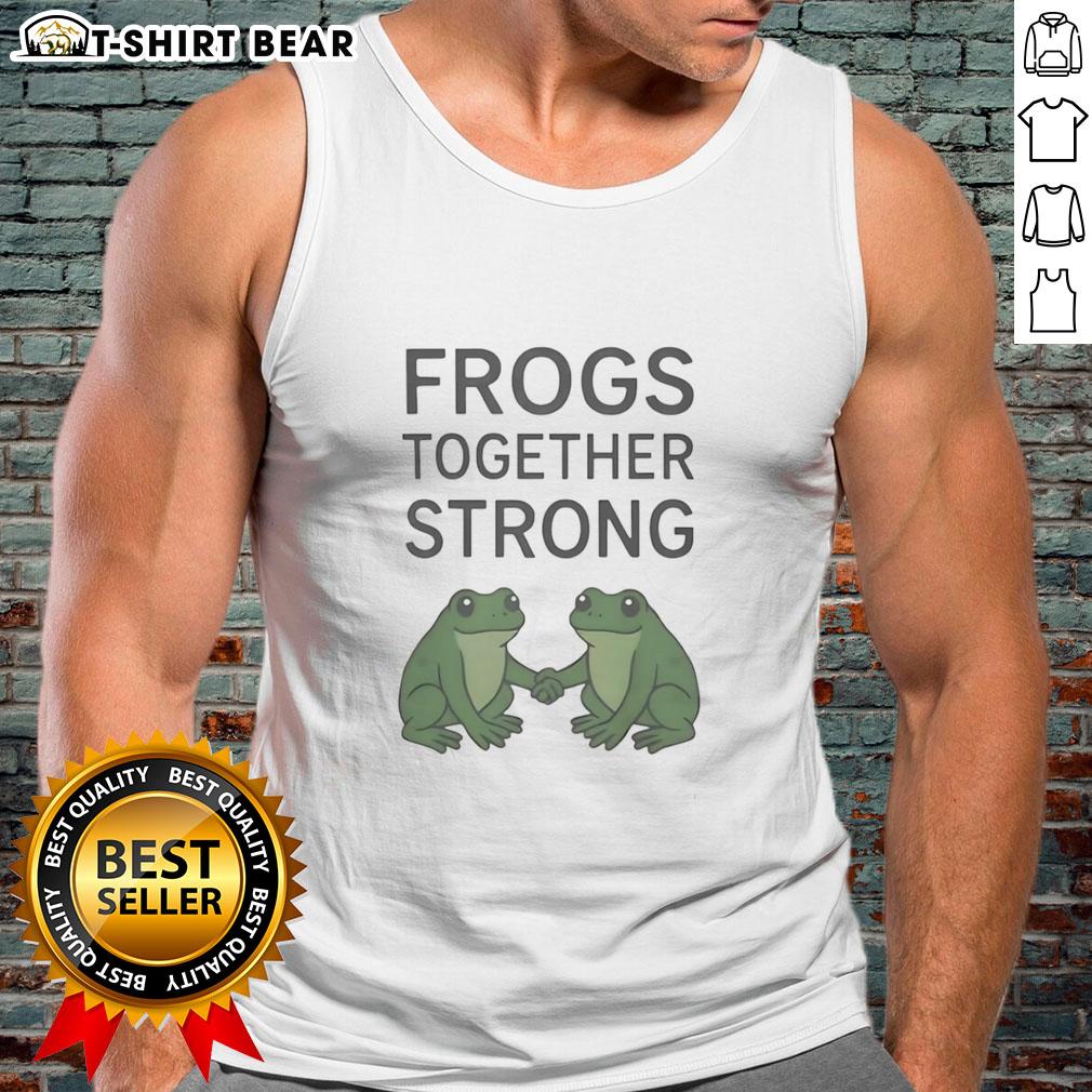 Good Portland Frogs Together Strong Tank Top Good Portland Frogs Together Strong tank top featuring a vibrant frog design, perfect for casual summer wear.