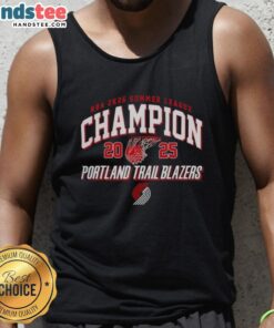 Good Portland Trail Blazers NBA 2K26 Summer League 2025 Las Vegas Champions tank top showcasing team pride and style.