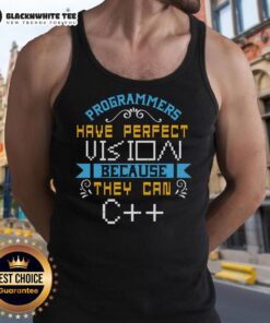 Good Programmers Have Perfect Vision tank top featuring a witty design for coding enthusiasts and tech lovers.