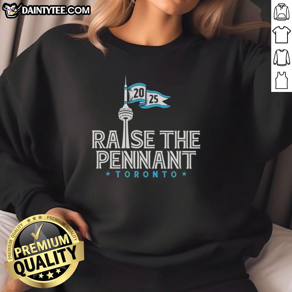good-raise-the-pennant-toronto-blue-jays-2025-sweatshirt Alt Text: Good Raise The Pennant Toronto Blue Jays 2025 Sweatshirt featuring bold team logo and vibrant colors.