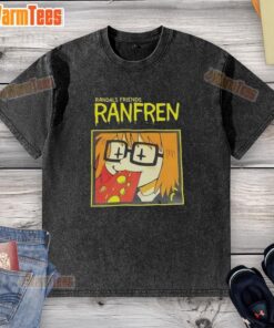 Good Randals Friends Ranfren washed t-shirt displayed on a model, showcasing casual style and comfort.