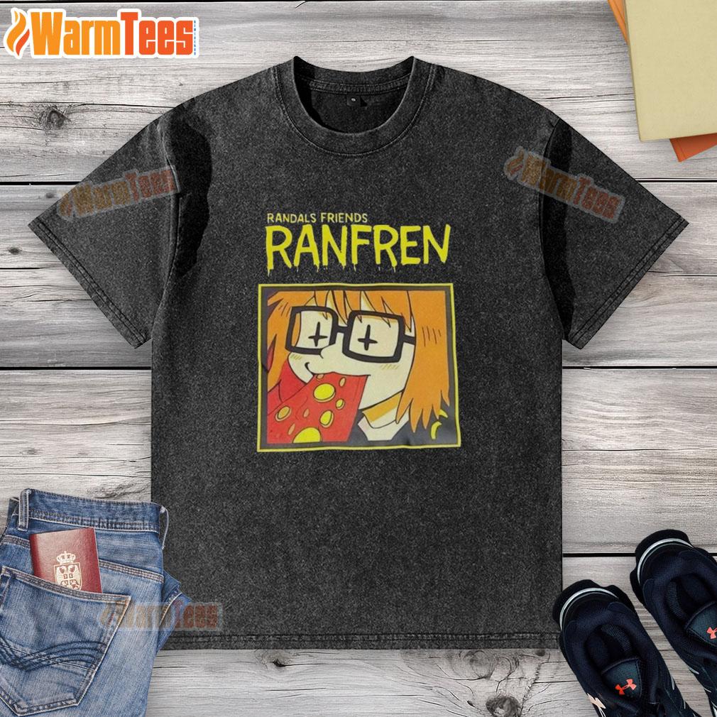 good-randals-friends-ranfren-washed-t-shirt Good Randals Friends Ranfren washed t-shirt displayed on a model, showcasing casual style and comfort.