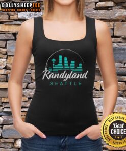 Randy Arozarena wearing a stylish tank top at Randyland, showcasing Seattle Mariners spirit and vibrant colors.