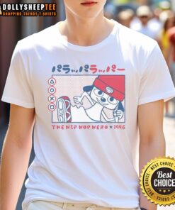 Alt Text: Good Rappa Dog The Hip Hop Hero 1996 T-Shirt featuring colorful graphics and retro design, perfect for hip hop fans.