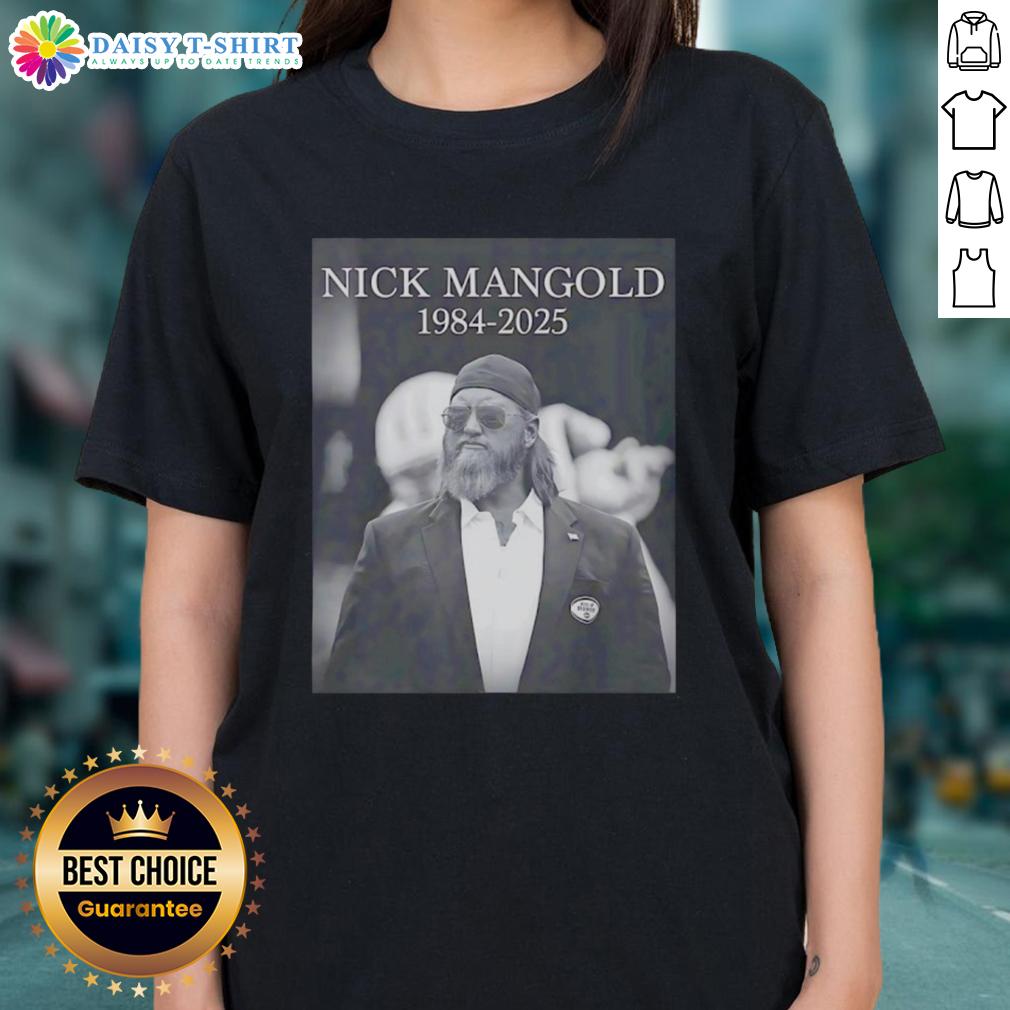 Good Rip Nick Mangold 1984 2025 Ladies Tee Good Rip Nick Mangold 1984-2025 Ladies Tee featuring a stylish design for fans of the football legend.