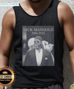 Good Rip Nick Mangold 1984-2025 tank top featuring bold graphics and a stylish design for fans of football memorabilia.