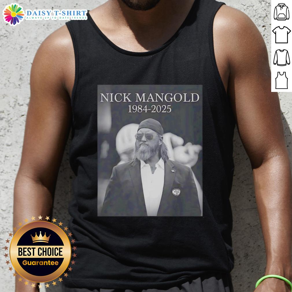 Good Rip Nick Mangold 1984 2025 Tank Top Good Rip Nick Mangold 1984-2025 tank top featuring bold graphics and a stylish design for fans of football memorabilia.