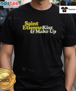 Good Saint Etienne Kiss And Make Up T-Shirt featuring vibrant graphic design, perfect for fans of the band.