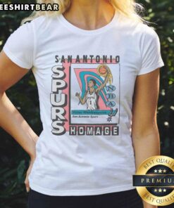 Good San Antonio Spurs trading card featuring Victor Wembanyama on a stylish ladies tee for fans and collectors.