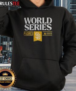 Good San Diego Padres baseball World Series MLB 2025 hoodie showcasing team colors and logo for fans and collectors.