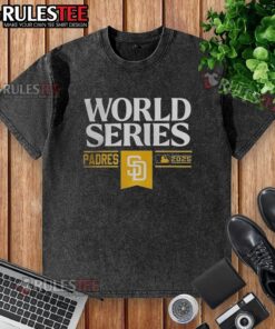 Alt Text: Good San Diego Padres baseball World Series MLB 2025 washed t-shirt showcasing team pride and vintage style.