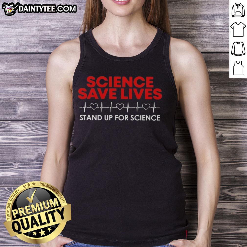good-science-saves-lives-stand-up-for-science-heartbeat-tank-top Good Science Saves Lives Heartbeat Tank Top promoting science advocacy and awareness for health and research.