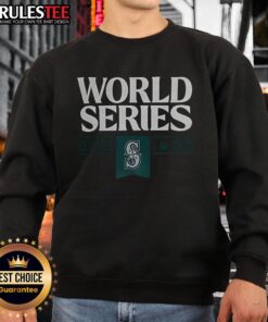 Good Seattle Mariners baseball World Series MLB 2025 sweatshirt featuring team colors and logo, perfect for fans.