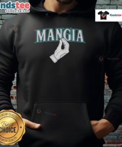 Seattle Mariners hoodie featuring the Mangia Hand design, perfect for fans showing team spirit in Seattle.
