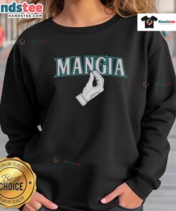 Good Seattle Mariners Seattle Mangia Hand Sweatshirt in navy blue, showcasing team spirit and comfort for fans.