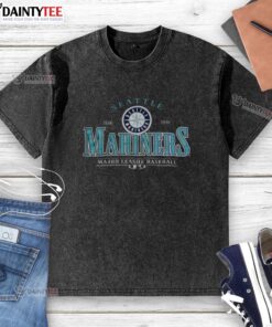 Good Seattle Mariners Team Pride MLB 2025 washed t-shirt showcasing team colors and logo for fans and collectors.