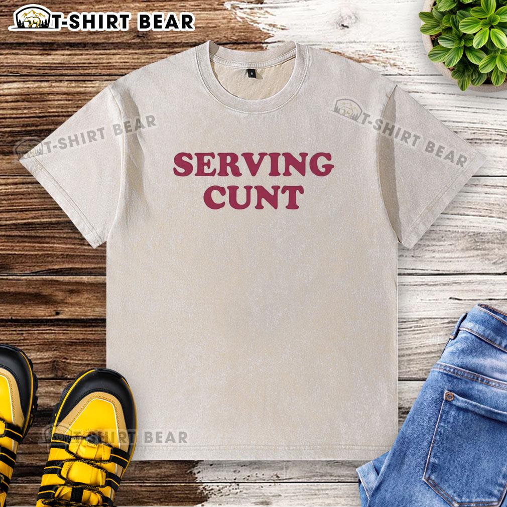Good Serving Cunt Washed T Shirt Good Serving Cunt Washed T-Shirt in a relaxed fit, perfect for casual wear with a bold graphic design.