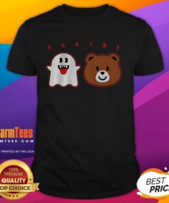 Good Shayne Gostisbehere Ghost Bear Halloween T-Shirt featuring a spooky design perfect for hockey fans and Halloween celebrations.