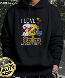 Good Snoopy hoodie featuring Pittsburgh Steelers design, perfect for fans and showing love for the team.