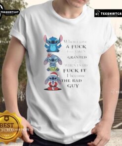 Good Stitch 'When I Gave A Fuck' T-Shirt, expressing the sentiment of being taken for granted and embracing self-worth.