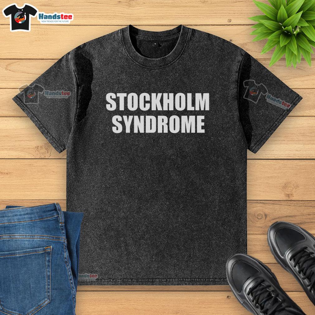 good-stockholm-syndrome-embrace-the-danger-washed-t-shirt Good Stockholm Syndrome Embrace The Danger washed t-shirt displayed on a mannequin, showcasing trendy streetwear style.