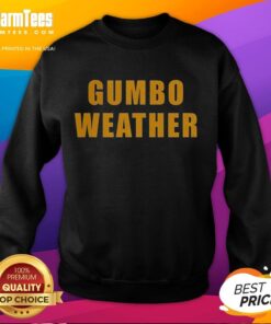 Good T Bob Hebert wearing a Gumbo Weather sweatshirt, showcasing stylish comfort for cool weather.