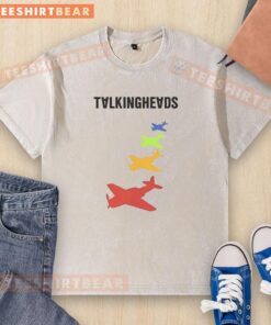 Good Talking Heads remain in light planes washed t-shirt, featuring a vibrant design and comfortable fit for casual wear.