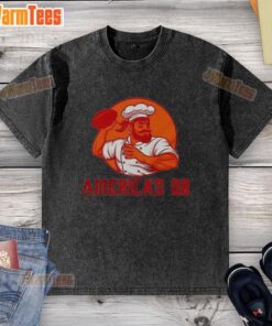 Good Tampa Bay Buccaneers America's Favorite QB washed t-shirt in red, perfect for fans supporting their team.