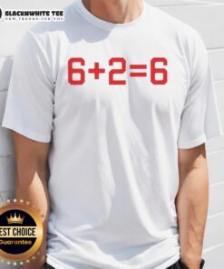 Good Tampa Bay Buccaneers Baker Mayfield and Emeka Egbuka 6 + 2 = 6 T-Shirt featuring bold graphics and team colors.
