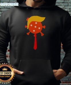 Good The Deadliest Virus Is Ignorance Trump Virus hoodie featuring bold graphics and a powerful message on awareness.