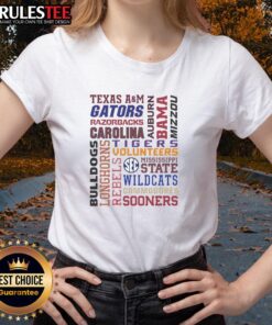 Alt Text: Ladies tee featuring Good The Sec Southeastern Conference Football Team logo, perfect for fans and game day wear.