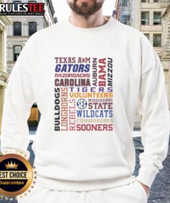 Good The Sec Southeastern Conference Football Team Sweatshirt in team colors, perfect for game day or casual wear.