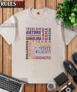 Good The Sec Southeastern Conference football team washed t-shirt in vibrant colors, perfect for fans and casual wear.
