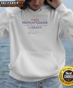 Alt Text: Good These Mothafuckas Are Crazy signature hoodie in black, featuring bold graphic design and comfortable fit.