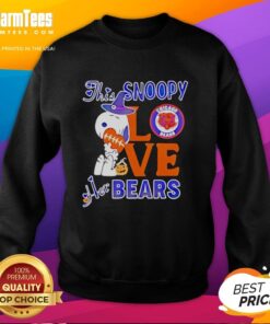 Good This Snoopy Love Her Chicago Bears Sweatshirt featuring Snoopy in a Bears hoodie, perfect for fans.