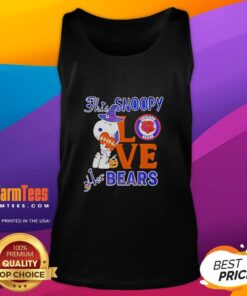 Good Snoopy Love Her Chicago Bears tank top featuring a playful Snoopy design for sports fans and casual wear.