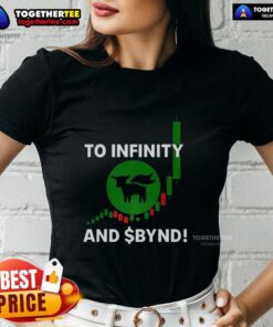 Good To Infinity and BYND Ladies Tee featuring a stylish design, perfect for casual wear and expressing individuality.