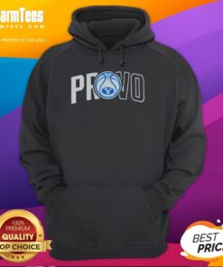 Provo BYU Cougars basketball logo hoodie featuring a stylish design for fans and sports enthusiasts.