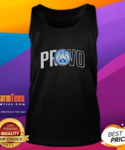 BYU Cougars basketball logo tank top showcasing a stylish design for fans of the Provo team.