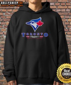 Alt Text: Good Toronto Blue Jays 2025 World Series American League Champions hoodie in blue with team logo and championship details.