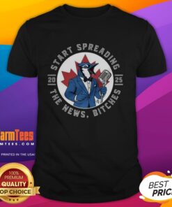 2025 Toronto Blue Jays t-shirt featuring 'Start Spreading The News' design and team colors, perfect for fans.