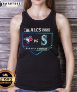 Toronto Blue Jays vs Seattle Mariners 2025 ALCS batters box matchup on a stylish tank top design.